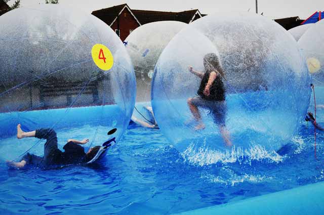 Water Zorbing in Nainital