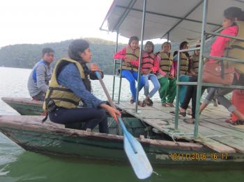 Boating In Fewa Lake Pokhara Nepal