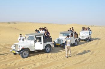 Jeep safari in Desert