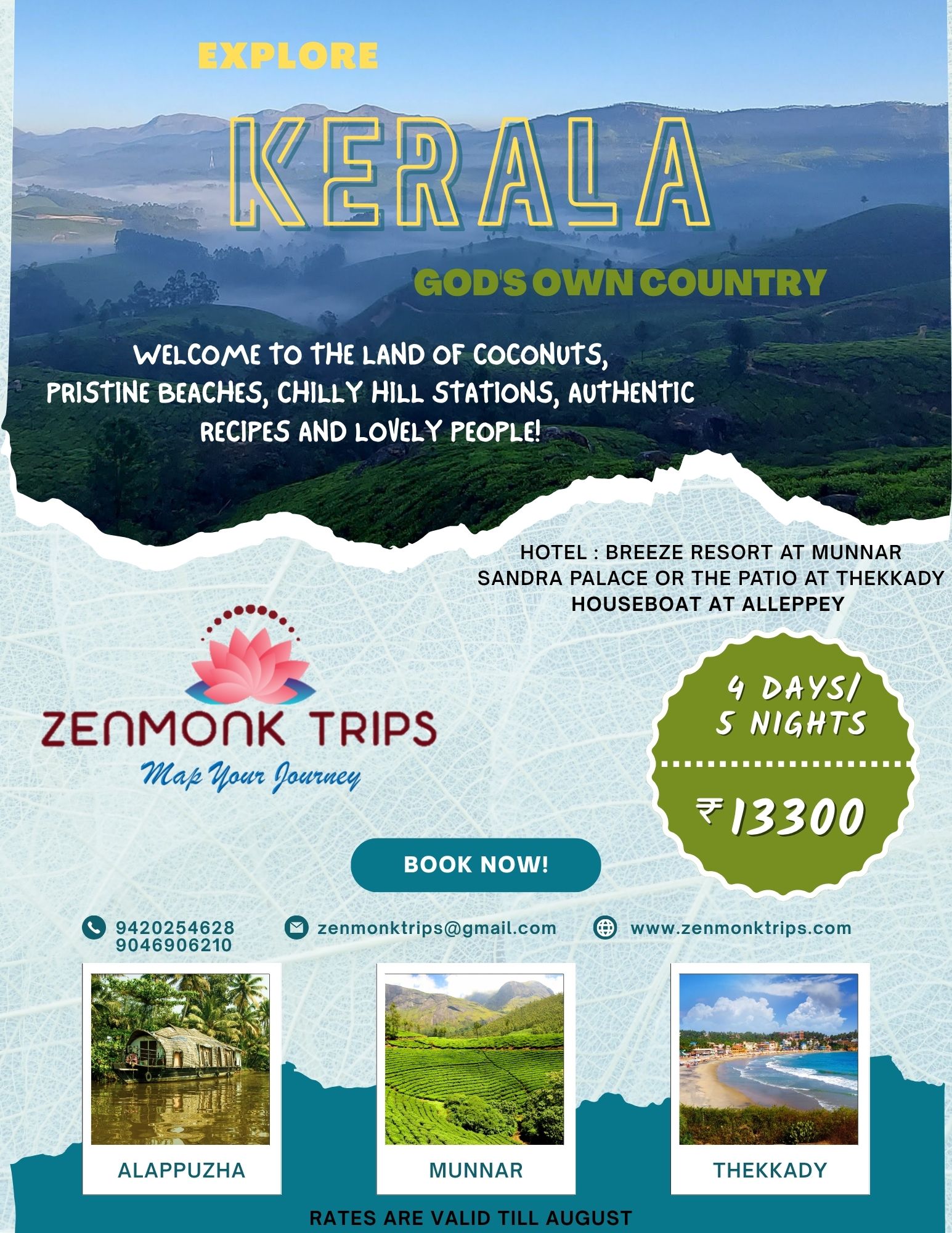 Kerala Mansoon trip