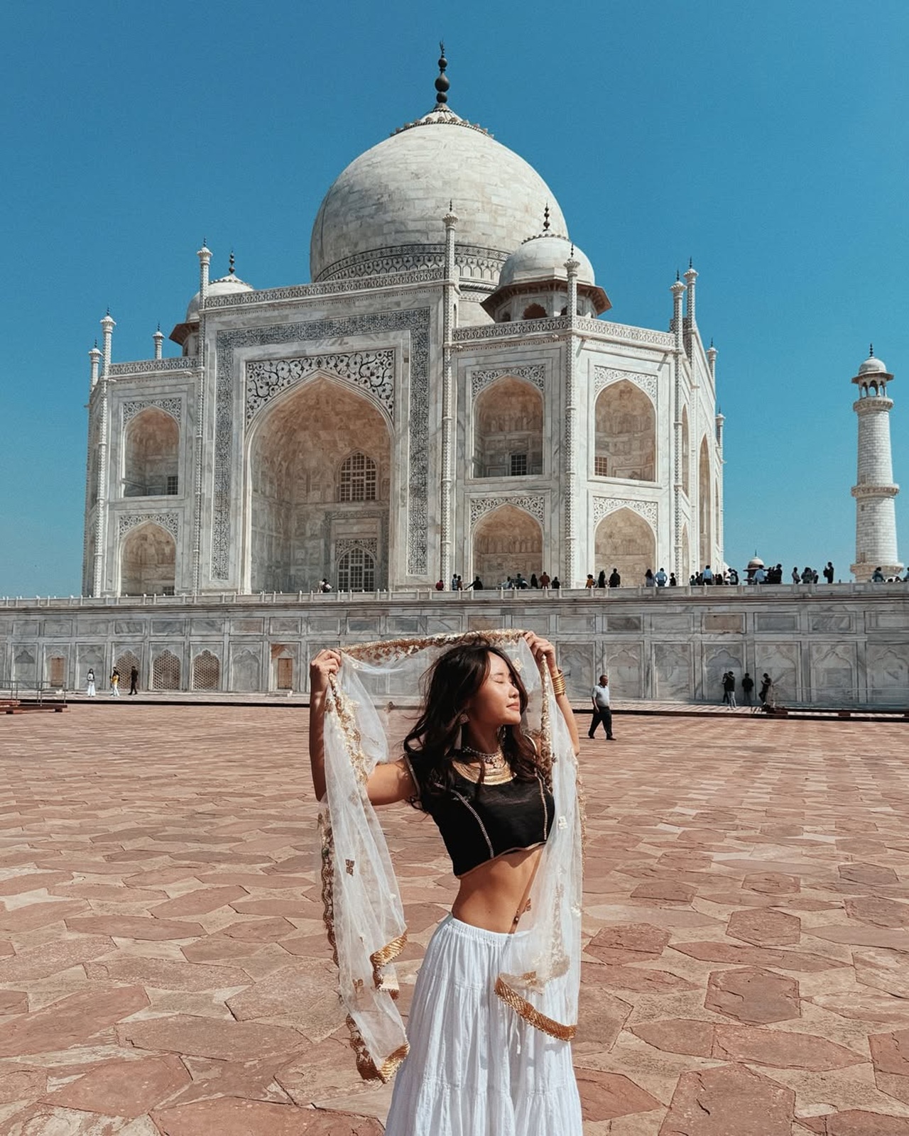 Our Client Model Shoot at Taj Mahal