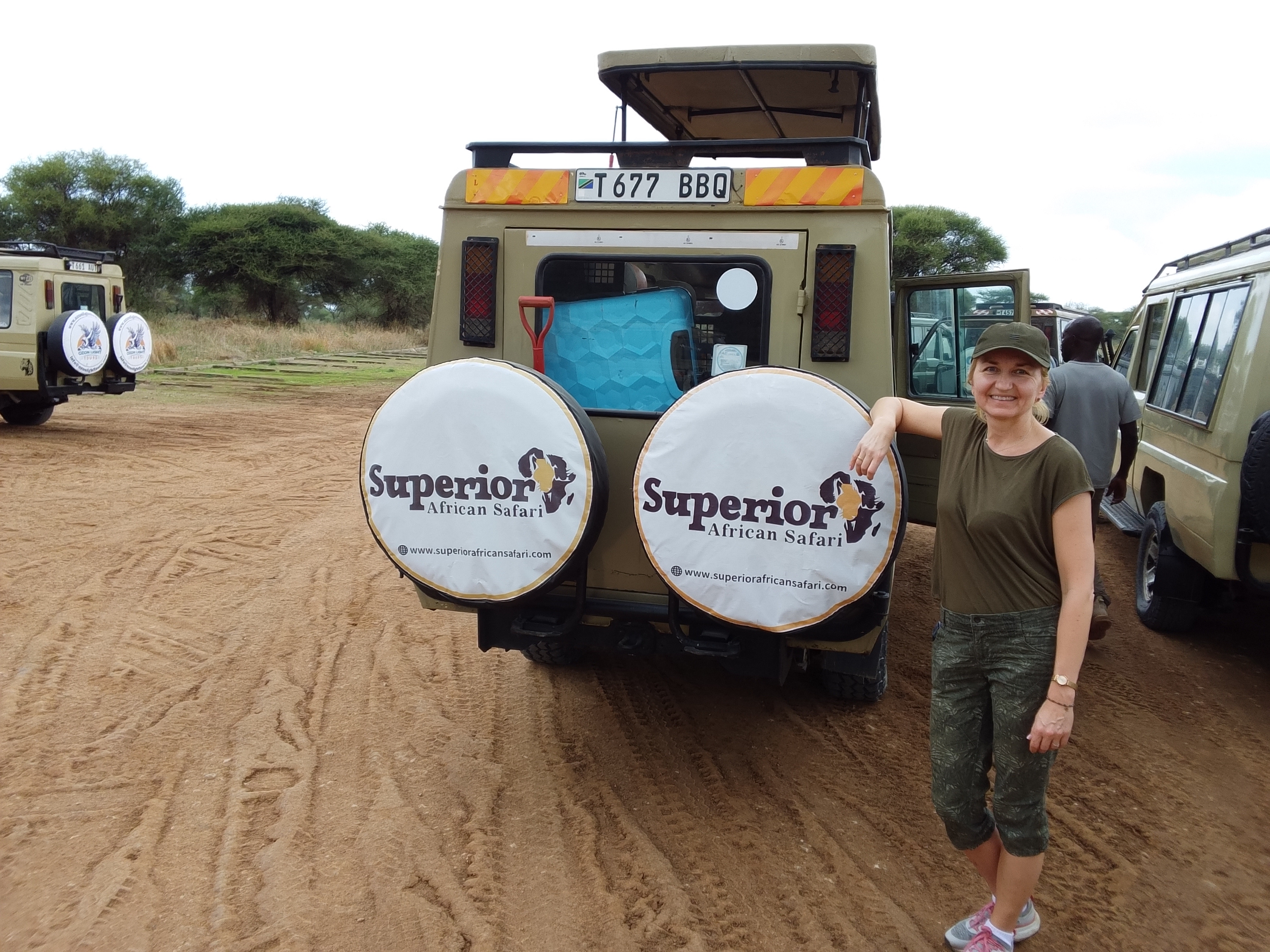 A 4x4 Land Cruiser safari vehicle.