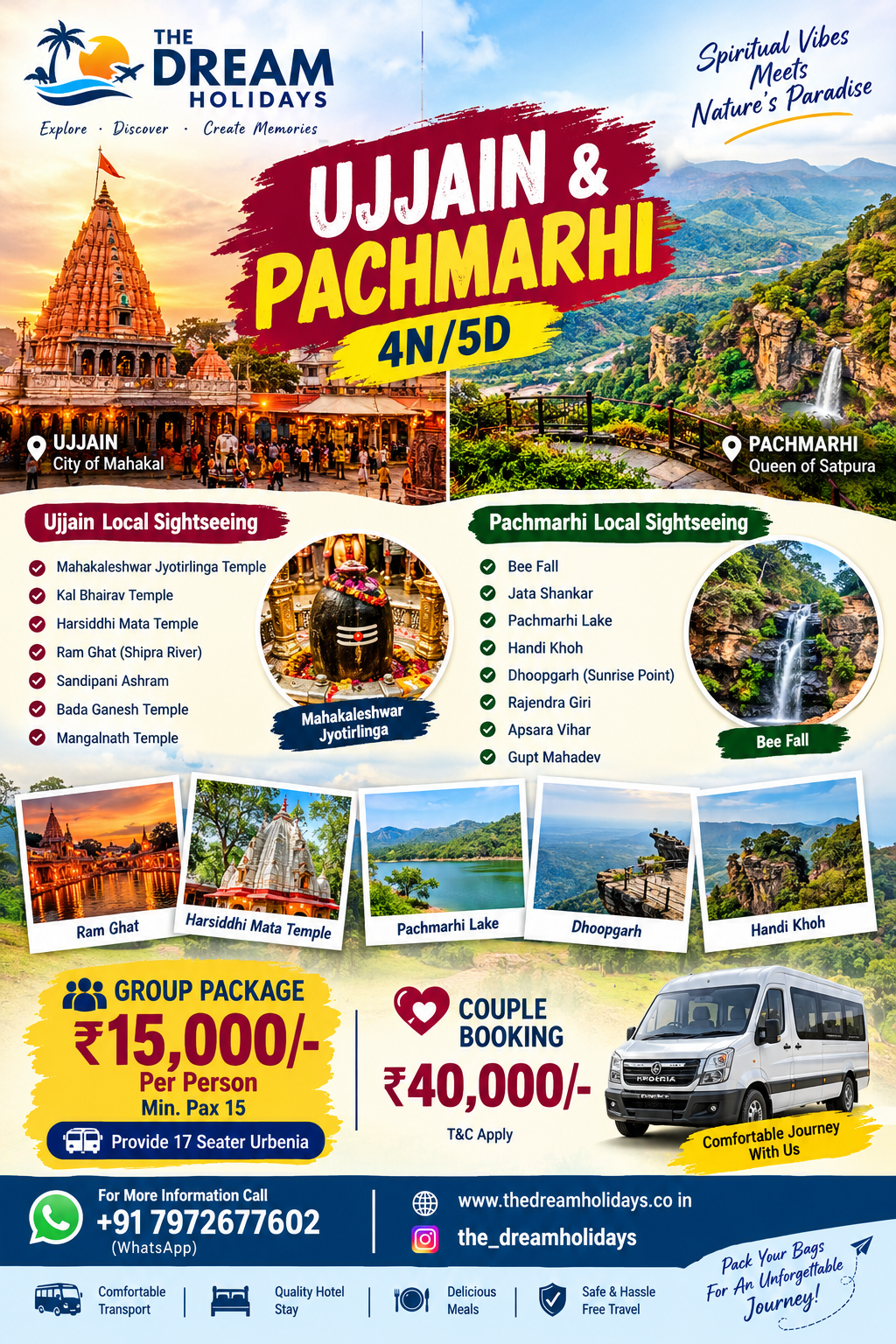 Ujjain & panchmarhi package