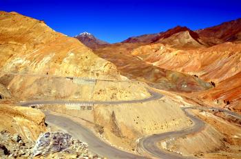 Roads laid with Golden Mountains - Ladakh
