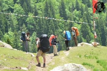 enter in 1st camp side bhaba pin pass trek