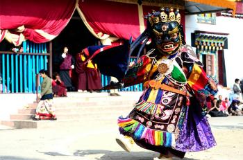 Mask Dance At Enchey Monattery