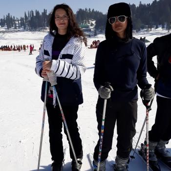 salovikian skier at gulmarg