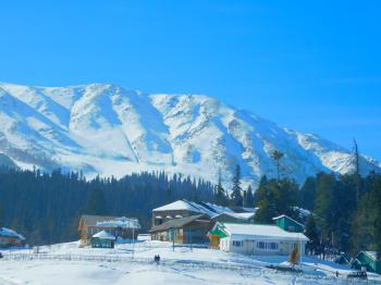 View of the Baby Slope - perfect for beginner level skiing