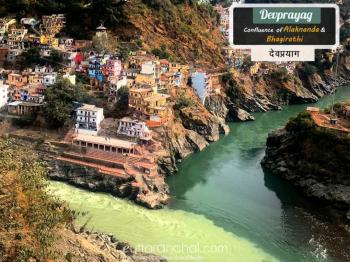 DEVPRAYAG  CONFLUENCE OF ALAKNANDA & BHAGIRATHI