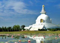 World Peace Pagoda Lumbini in Lumbini