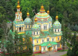 The Ascension Catherdral in Almaty