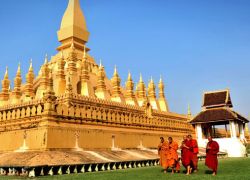Great Sacred Stupa (Pha That Luang) in Vientiane