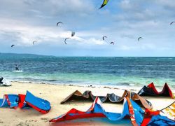 Kite Surfaris in Philippines in Palawan