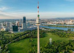 Danube Tower in Austria City