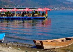 Lake Ohrid in Pogradec