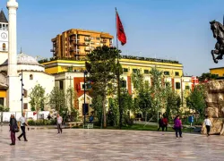 Skanderbeg Square in Tirana