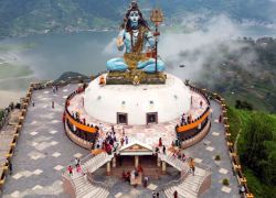 The Pumdikot Shiva Statue in Pokhara