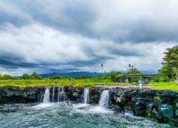Mu Pagoa Waterfall in Savaii Island
