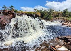 Orinduik Falls in Potaro-Siparuni