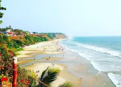 Varkala Cliff in Varkala
