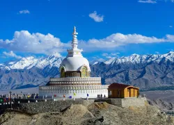 Shanti Stupa in Leh Ladakh