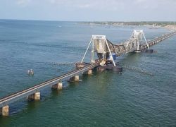 Adam's Bridge in Rameshwaram