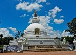 Vishwa Shanti Stupa in Rajgir
