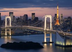 Rainbow Bridge, Tokyo - Japan Tour with Cherry Blossom & Disneyland - 7 Nights / 8 Days covering Tokyo - Osaka