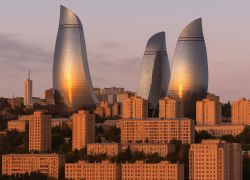 Flame Towers in Baku