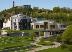 Scottish Parliament Building in Edinburgh