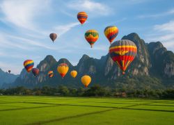 Balloons Over Vang Vieng, Vang Vieng, Laos, Laos