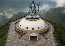 The Pumdikot Shiva Statue in Pokhara