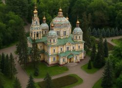 The Ascension Catherdral in Almaty