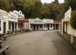 Shantytown Heritage Park in West Coast
