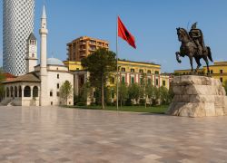 Skanderbeg Square in Tirana