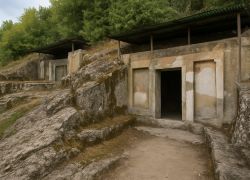 The Bllaca Cave in Pogradec
