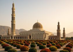 Sultan Qaboos Grand Mosque in Muscat