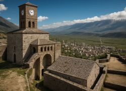 Gjirokastër Clock Tower in Gjirokaster