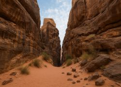 Khazali Canyon in Wadi Rum