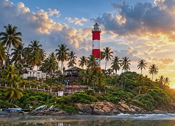 Lighthouse Beach in Kovalam