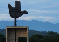 Open Hand Monument in Chandigarh