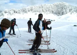 Skiing in Kashmir in Kashmir