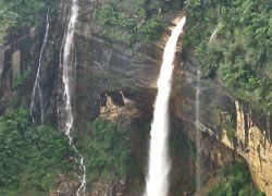 Nohkalikai Falls in Cherrapunji