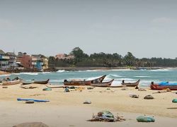 Pallava Beach in Mahabalipuram