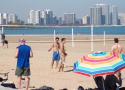 Foster Beach in Chicago
