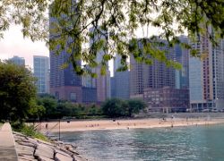 Ohio Street Beach in Chicago