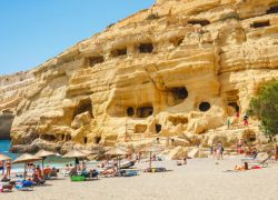 Matala Beach in Crete