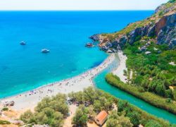 Preveli Beach in Crete