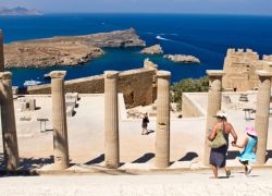 Acropolis of Lindos in Rhodes