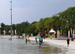 Ancol Beach in Jakarta